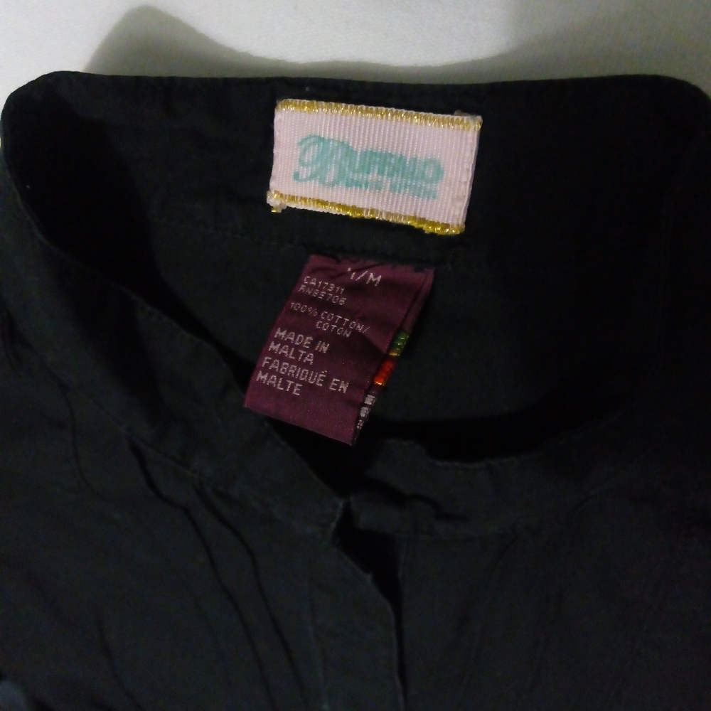 Vintage Buffalo David Bitton Long Sleeved Snap Button Shirt in Black Sz M - Picture 4 of 12